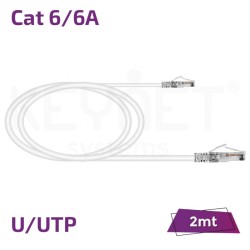 Keynet Keynet TL-6AUTB26-02W - Latiguillo de datos Cat6/6A U/UTP 26 AWG Cobre Puro