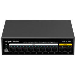 Reyee RG-ES110F-P - Switch PoE de Sobremesa no gestionable con 8 puertos RJ45 10/100 Mbps
