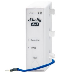 Shelly SH-3EM-63T-GEN3 - Medidor de consumo trifásico WiFi 2.4 GHz / Bluetooth 110-230V