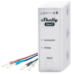 Shelly SH-3EM-63W-GEN3 - Medidor de consumo trifásico WiFi 2.4 GHz / Bluetooth 220-240V