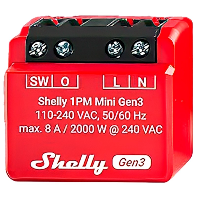 Shelly SH-1PM-MINI-GEN3 - Control remoto inteligente con Wifi para electrodomésticos