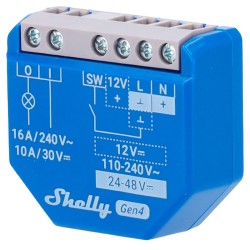 Shelly SH-1-GEN4 - Control remoto inteligente WiFi, Bluetooth y Zigbee contacto seco