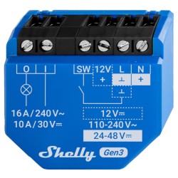 Shelly SH-1-GEN3 - Control remoto inteligente WiFi y Bluetooth con contacto seco