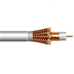 Fagor CCF-021-250 - Cable coaxial Cobre RG6 clase B bobina 250m blanco