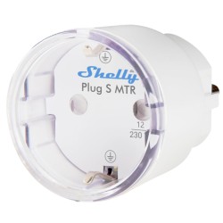 Shelly SH-PLUG-S-MTR-GEN3-W - Enchufes inteligente inalámbrico Wifi / Bluetooth