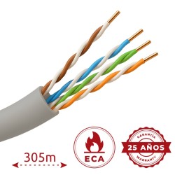 Safire UTP5E-305-BC-PVC-Eca - Cable UTP Cat.5E Cobre Conductor OFC CPR Eca 305m