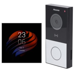 Akuvox AK-KIT-E12PS51-POE - Kit de Placa y Monitor videoportero Android IP y WiFi Gama Akubela