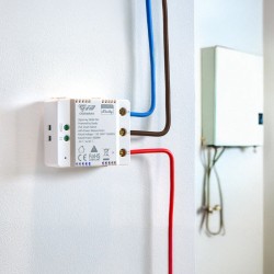 Instalación Shelly Ogemray Smart Relay 25A, relé inteligente de alta potencia