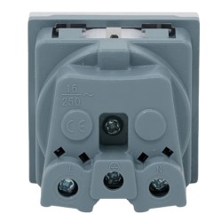 SH-WALL-DISPLAY-SOCKET-W - Adaptador de enchufe diseñado para el Shelly Wall Display