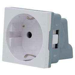SH-WALL-DISPLAY-SOCKET-W - Shelly Adaptador Enchufe Wall Display