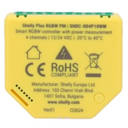 Shelly Plus RGBW PM - shelly plus rgbw pm controlador wifi
