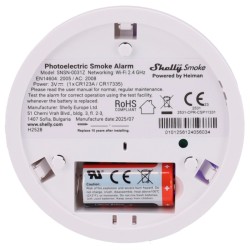 SH-PLUS-SMOKE-ALARM - Shelly Plus Smoke Alarm – detector incendios wifi