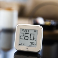 Shelly H&T Gen3 Matte White - Sensor inteligente de temperatura y humedad sin hub