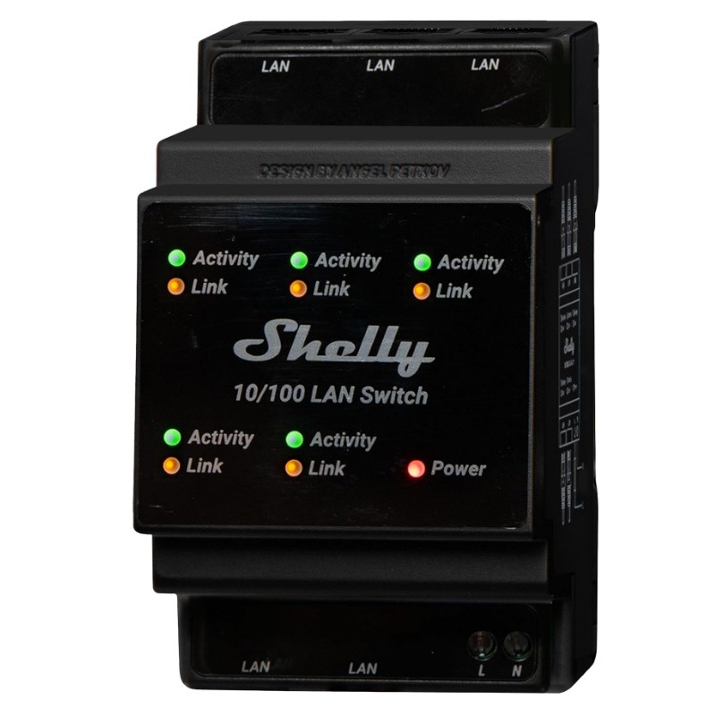 Shelly LAN Switch - Conectividad profesional para instalaciones domóticas