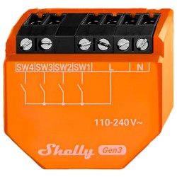 Shelly i4 Gen3 – Control total de tu domótica desde el interruptor
