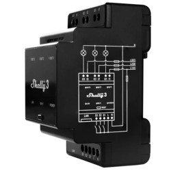 Shelly Pro 3 - Rele 3 canales wifi