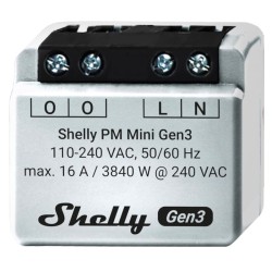 Shelly PM Mini Gen3 WiFi - Medidor de consumo 16A sin HUB