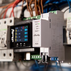 Shelly Pro EM-50 -  Medidor de Consumo Eléctrico WiFi DIN 50A para Domótica y Solar