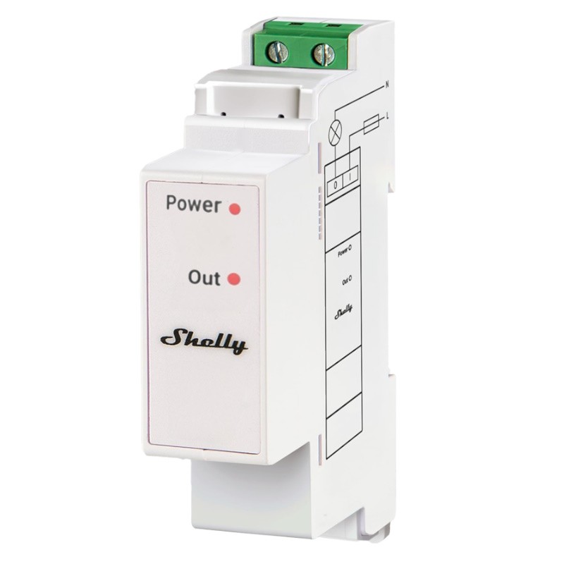 Shelly Pro 3EM Switch Add-On | Relé DIN para control energético. Compatible con Shelly Pro 3EM.
