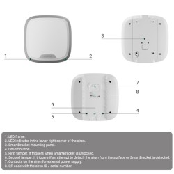 Ajax AJ-STREETSIRENPLUS-S-B - Protección exterior IP54