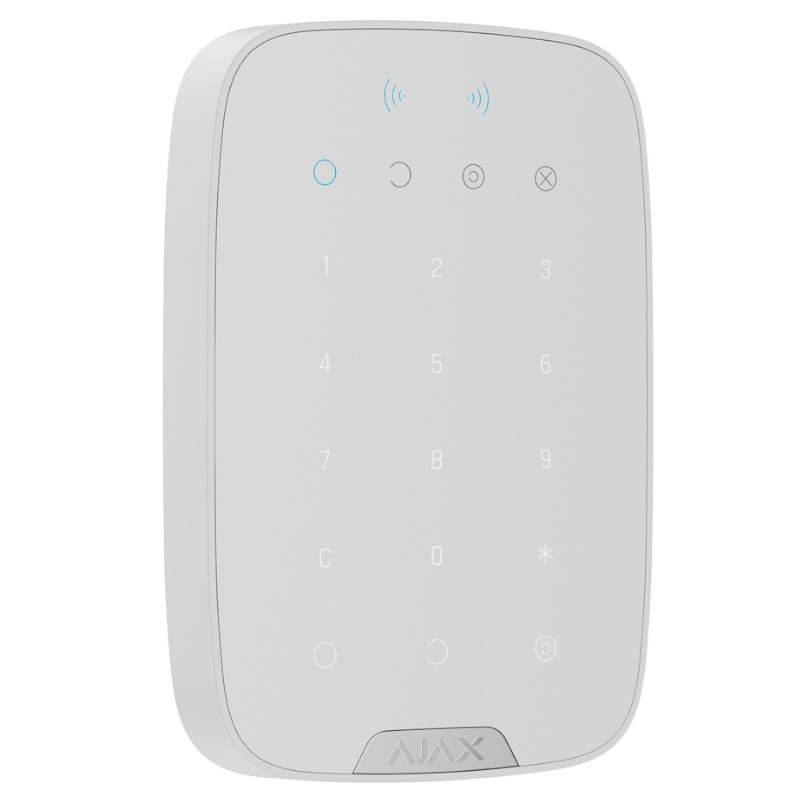 Ajax AJ-KEYPADPLUS-G3-W - Teclado inalámbrico Ajax Superior KeyPad Plus G3