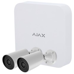 Ajax AJ-NVRKIT108-2XBULLET-W - Kit de videovigilancia Ajax con NVR de 8 canales