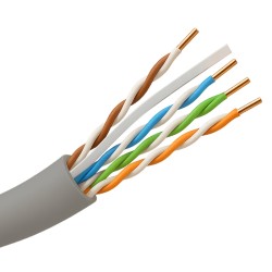 Safire UTP6-305-LSZH-Dca - Cable Cat6 UTP con conductor CCA 24AWG y aislamiento HDPE