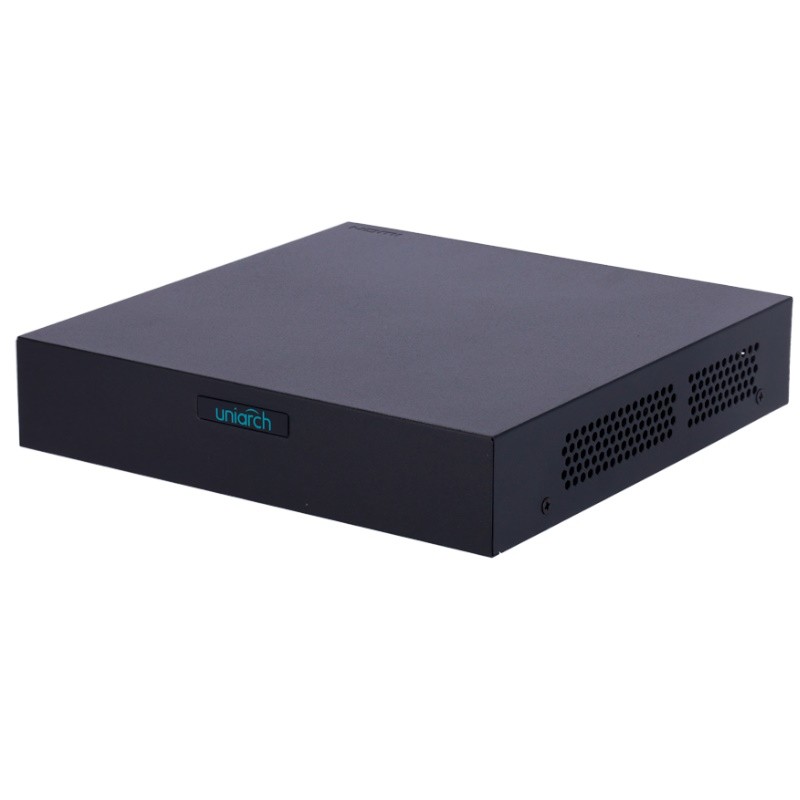 Uniview UV-NVR-108S3-P8-ECO - Grabador de seguridad con 8 entradas para cámaras IP