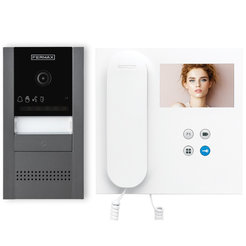 Fermax 7755 - Kit videoportero Cora VEO 4,3” WiFi DUOX Plus 1 línea