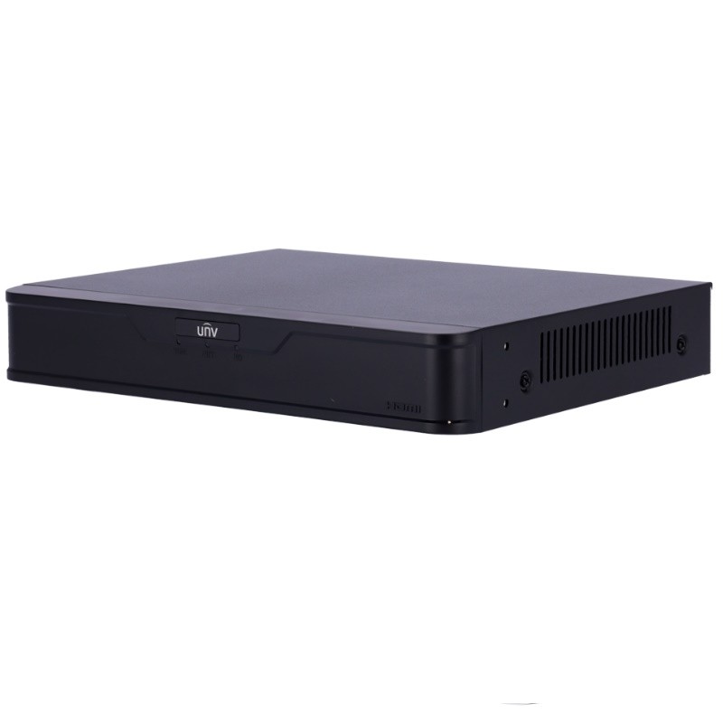 Uniview UV-NVR301-04B-P4-IQ - Grabador NVR IP Uniview 4 canales PoE vista frontal