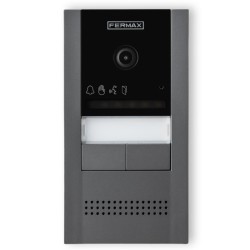Fermax 7733 - Placa videoportero Fermax CoraKit DUOX Plus 2L de superficie.
