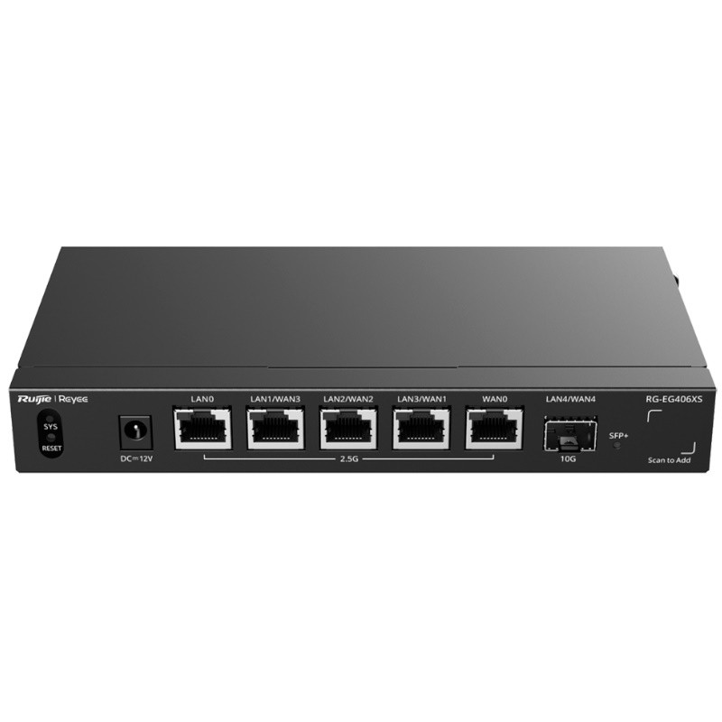 Reyee RG-EG406XS - Router Cloud 2.5G con SFP+ 10G Reyee para redes profesionales.