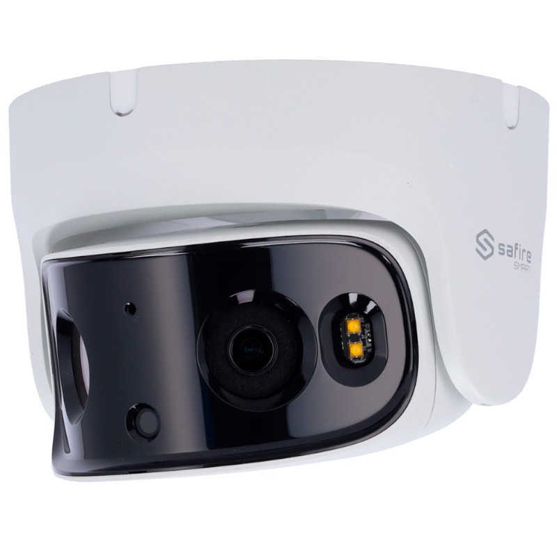 Safire Smart SF-IPT180CA-8I1-SL - Cámara IP Turret 8Mpx panorámica 180º PoE