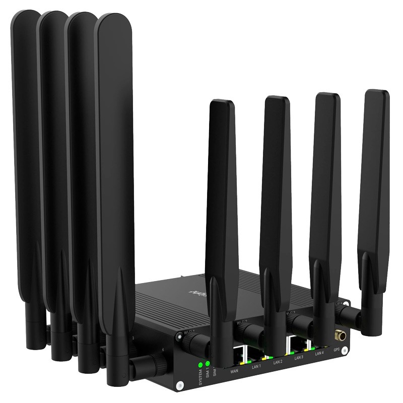 Milesight MS-UR75-504AE-P-W2 - Router industrial Milesight 5G con WiFi 6 doble SIM