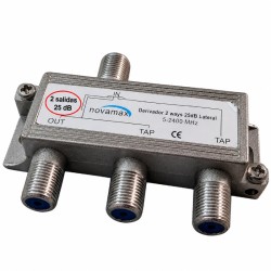 Novamax NV031225L - Derivador TV SAT de 2 salidas 25dB 5-2400 MHz