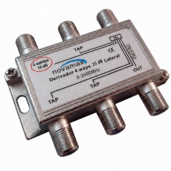 Novamax NV031415L - Derivador TV SAT de 4 salidas 15dB 5-2400 MHz