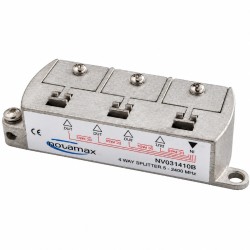 Novamax NV031410B - Derivador TV/SAT de 4 salidas 10 dB 5-2400 MHz con brida