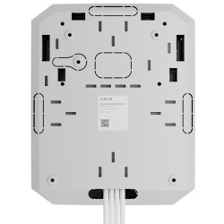 FIBRA-HUBHYBRID2-W - Vista trasera Central Ajax para sistemas cableados e inalámbricos.