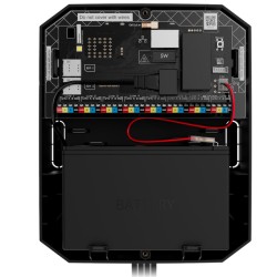 FIBRA-HUBHYBRID2-W - Interior del panel con 8 líneas de bus para dispositivos Fibra.