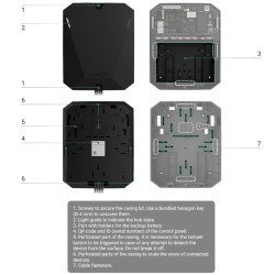 FIBRA-HUBHYBRID2-W - Central Ajax compatible con Superior Jeweller, TurboWings y Fibra.