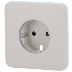 AJ-SOLOCOVER-SMART-OYS - Tapa frontal Ajax para enchufe inteligente tipo F color ostra