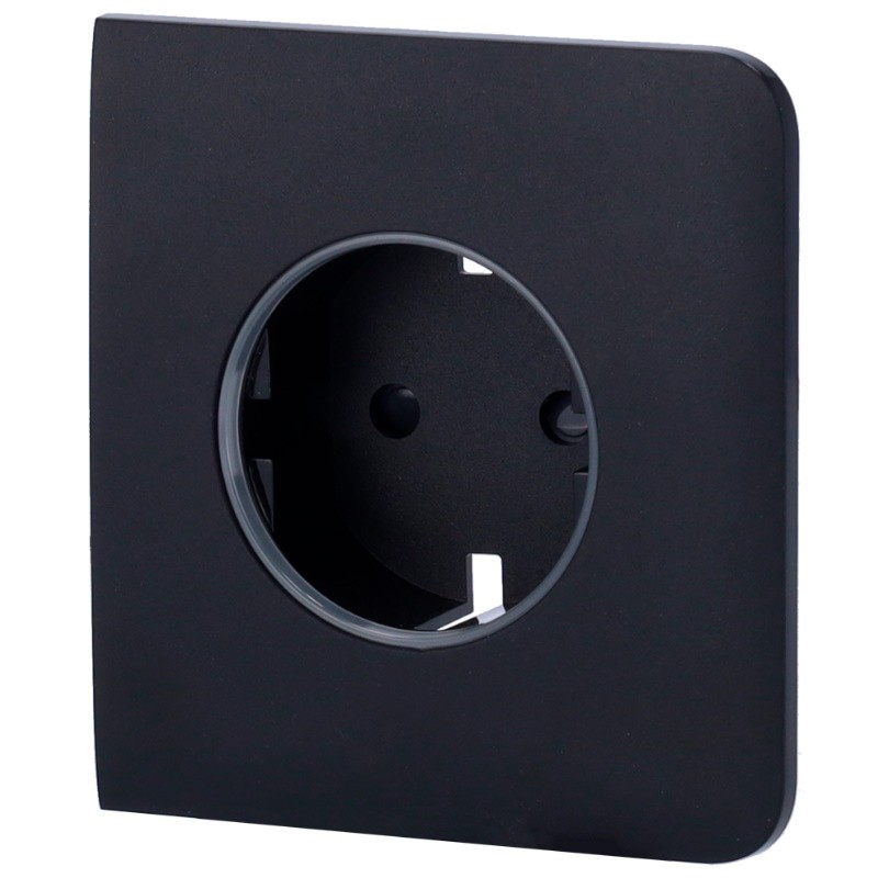 AJAX AJ-SIDECOVER-SMART-B - Tapa para enchufe inteligente tipo F AJ-OUTLETCORE-SMART