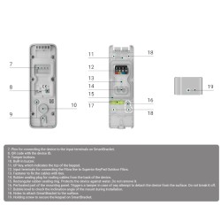 FIBRA-KEYPADOUTDOOR-B - Teclado independiente cableado Ajax Fibra