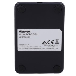 Akuvox AK-ACR-CID01-BLACK - Lector de tarjetas USB de sobremesa