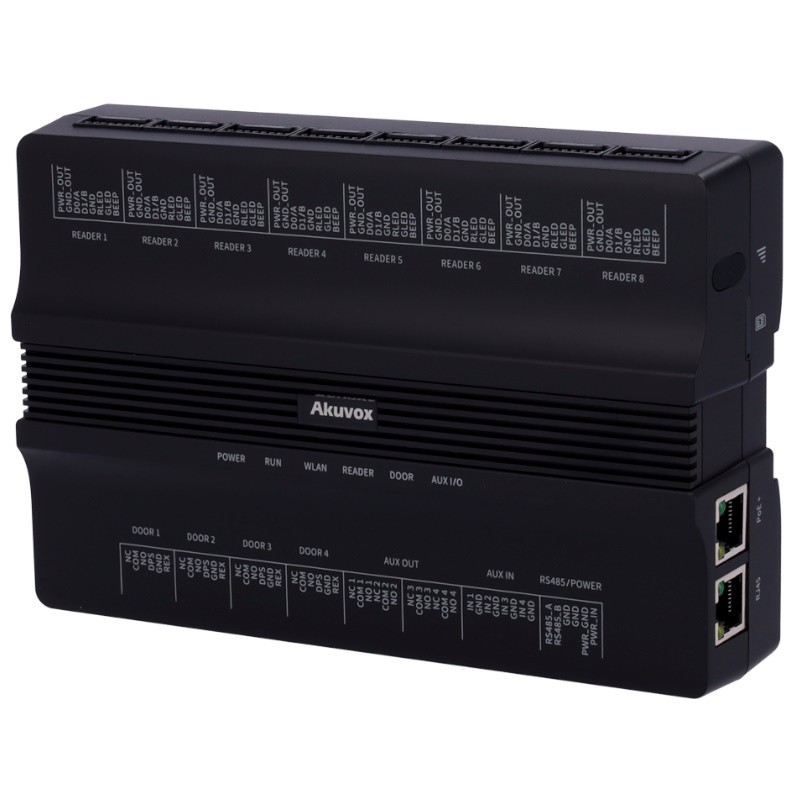 Akuvox AK-A095 - Controladora de acceso PoE Akuvox para 4 puertas