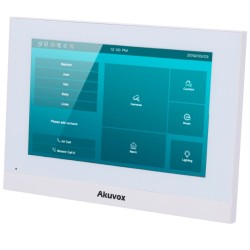 Akuvox AK-C313W-LP-2-WHITE - Monitor Akuvox blanco con pantalla táctil de 7"