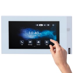 Akuvox AK-S562-WHITE - Vista frontal del monitor interior Akuvox WiFi y PoE