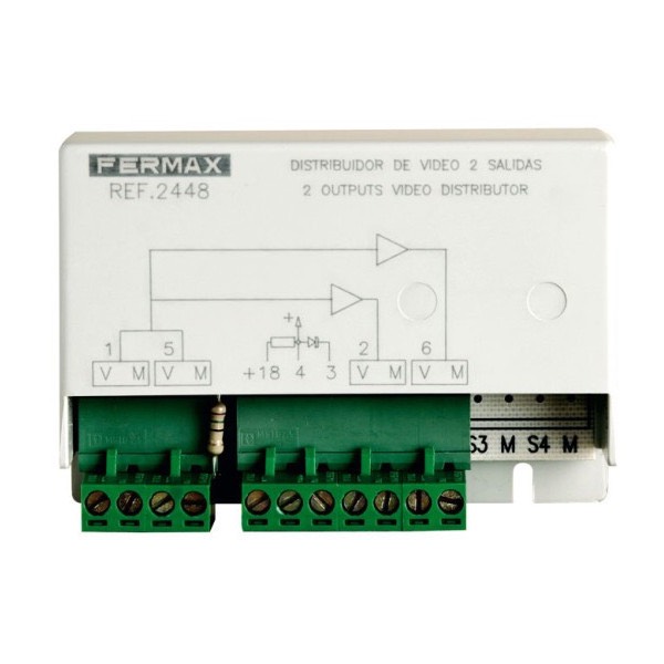 Fermax 2448 - Distribuidor de Video 2 salidas VDS 4+N