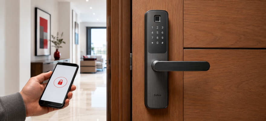 Cerradura inteligente Safire para viviendas y apartamentos vacacionales