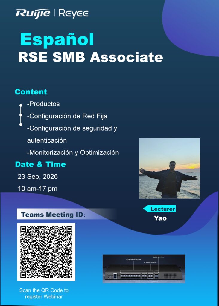 Formación Reyee RSE SMB intermedia, 23 de septiembre